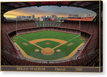 Load image into Gallery viewer, Briggs Stadium 1940 - Canvas Print
