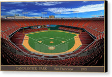 Load image into Gallery viewer, Candlestick Park 1975 - Canvas Print