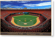 Load image into Gallery viewer, Candlestick Park 1975 - Canvas Print
