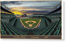 Load image into Gallery viewer, Coors Field 2007 - Canvas Print
