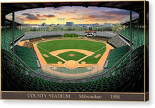 Load image into Gallery viewer, County Stadium 1958 - Canvas Print