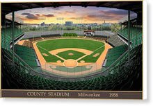 Load image into Gallery viewer, County Stadium 1958 - Canvas Print