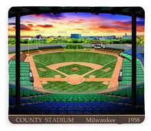 Load image into Gallery viewer, County Stadium 1958 - Blanket