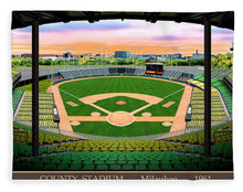 Load image into Gallery viewer, County Stadium 1961 - Blanket