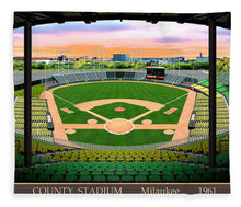 Load image into Gallery viewer, County Stadium 1961 - Blanket