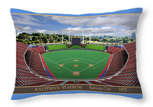 Load image into Gallery viewer, Kauffnam Stadium 1975 - Throw Pillow
