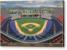 Load image into Gallery viewer, Memorial Stadium 1983 - Canvas Print