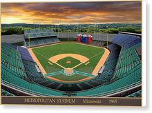 Load image into Gallery viewer, Metropolitan Stadium 1965 - Canvas Print