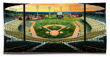 Load image into Gallery viewer, Municipal Stadium 1961 - Beach Towel