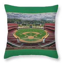 Load image into Gallery viewer, Oakland Coliseum 1972 - Throw Pillow