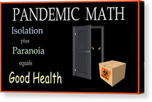 Load image into Gallery viewer, Pandemic Math 1 - Canvas Print