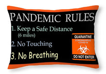 Load image into Gallery viewer, Pandemic Rules 3 - Throw Pillow