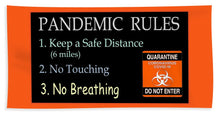 Load image into Gallery viewer, Pandemic Rules 3 - Beach Towel