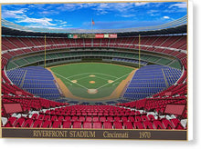 Load image into Gallery viewer, Riverfront Stadium 1970 - Canvas Print