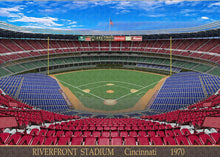 Load image into Gallery viewer, Riverfront Stadium 1970 - Puzzle