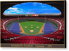 Load image into Gallery viewer, Riverfront Stadium 1975 - Canvas Print