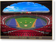 Load image into Gallery viewer, Riverfront Stadium 1975 - Canvas Print