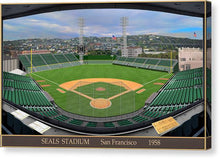 Load image into Gallery viewer, Seals Stadium 1958 - Canvas Print