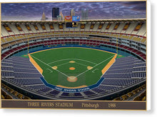Load image into Gallery viewer, Three Rivers Stadium 1988 - Canvas Print