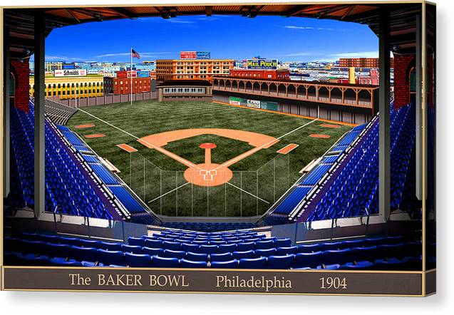 The Baker Bowl 1904 - Canvas Print