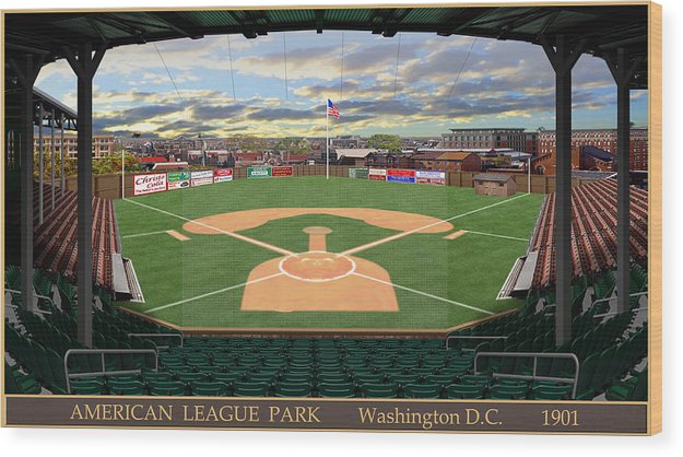 American League Park  1901 - Wood Print