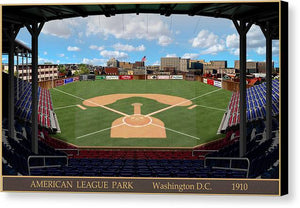 American League Park 1910 - Canvas Print