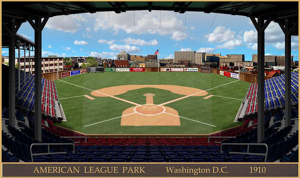 American League Park 1910 - Art Print