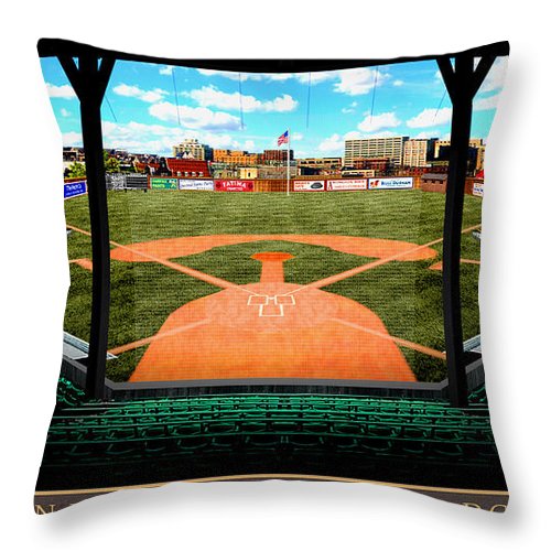 American League Park 1910 - Throw Pillow