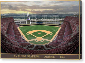 Anaheim Stadium 1966 - Canvas Print