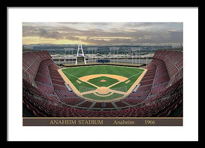 Anaheim Stadium 1966 - Framed Print