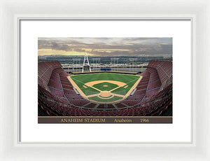 Anaheim Stadium 1966 - Framed Print