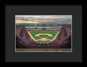 Anaheim Stadium 1966 - Framed Print