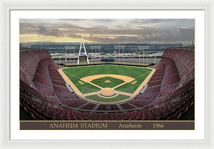 Anaheim Stadium 1966 - Framed Print