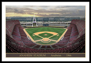 Anaheim Stadium 1966 - Framed Print