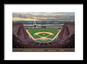 Anaheim Stadium 1966 - Framed Print