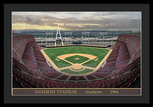 Anaheim Stadium 1966 - Framed Print