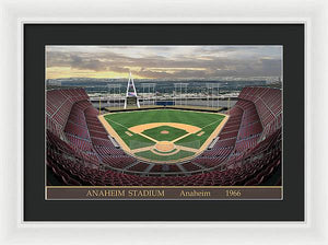 Anaheim Stadium 1966 - Framed Print