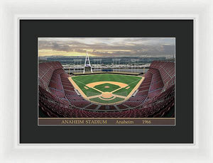 Anaheim Stadium 1966 - Framed Print