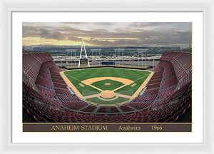 Anaheim Stadium 1966 - Framed Print