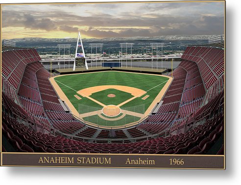 Anaheim Stadium 1966 - Metal Print