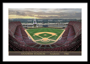 Anaheim Stadium 1966 - Framed Print