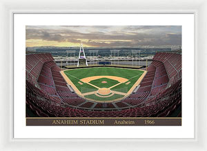 Anaheim Stadium 1966 - Framed Print