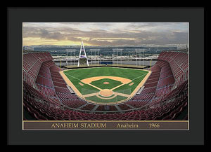 Anaheim Stadium 1966 - Framed Print