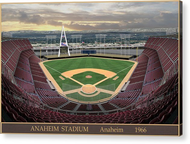 Anaheim Stadium 1966 - Acrylic Print