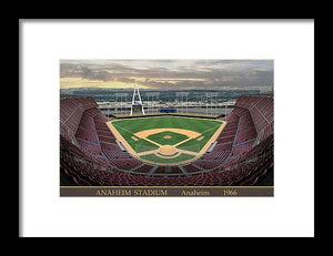 Anaheim Stadium 1966 - Framed Print