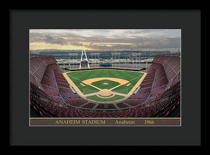 Anaheim Stadium 1966 - Framed Print