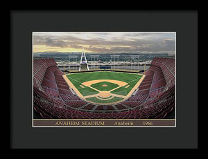 Anaheim Stadium 1966 - Framed Print