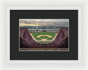 Anaheim Stadium 1966 - Framed Print