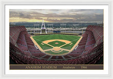 Load image into Gallery viewer, Anaheim Stadium 1966 - Framed Print
