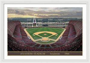 Anaheim Stadium 1966 - Framed Print